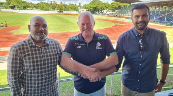 Lautoka City Council CEO Mohammed Anees Khan and Fijian Drua CEO Brian Thorburn